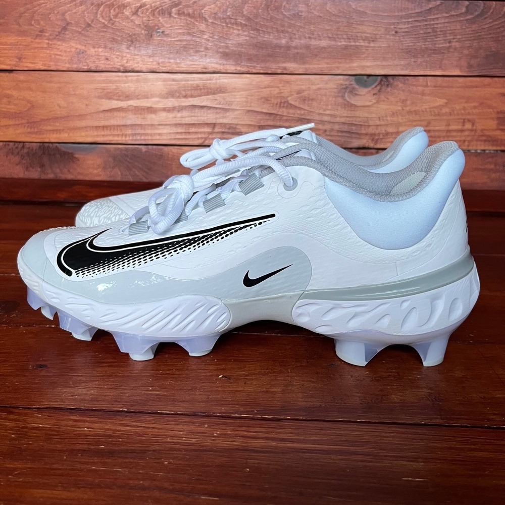 Nike Baseball Cleats Men 9.5 White Alpha Huarache NXT Low Top‎ DJ6517-107